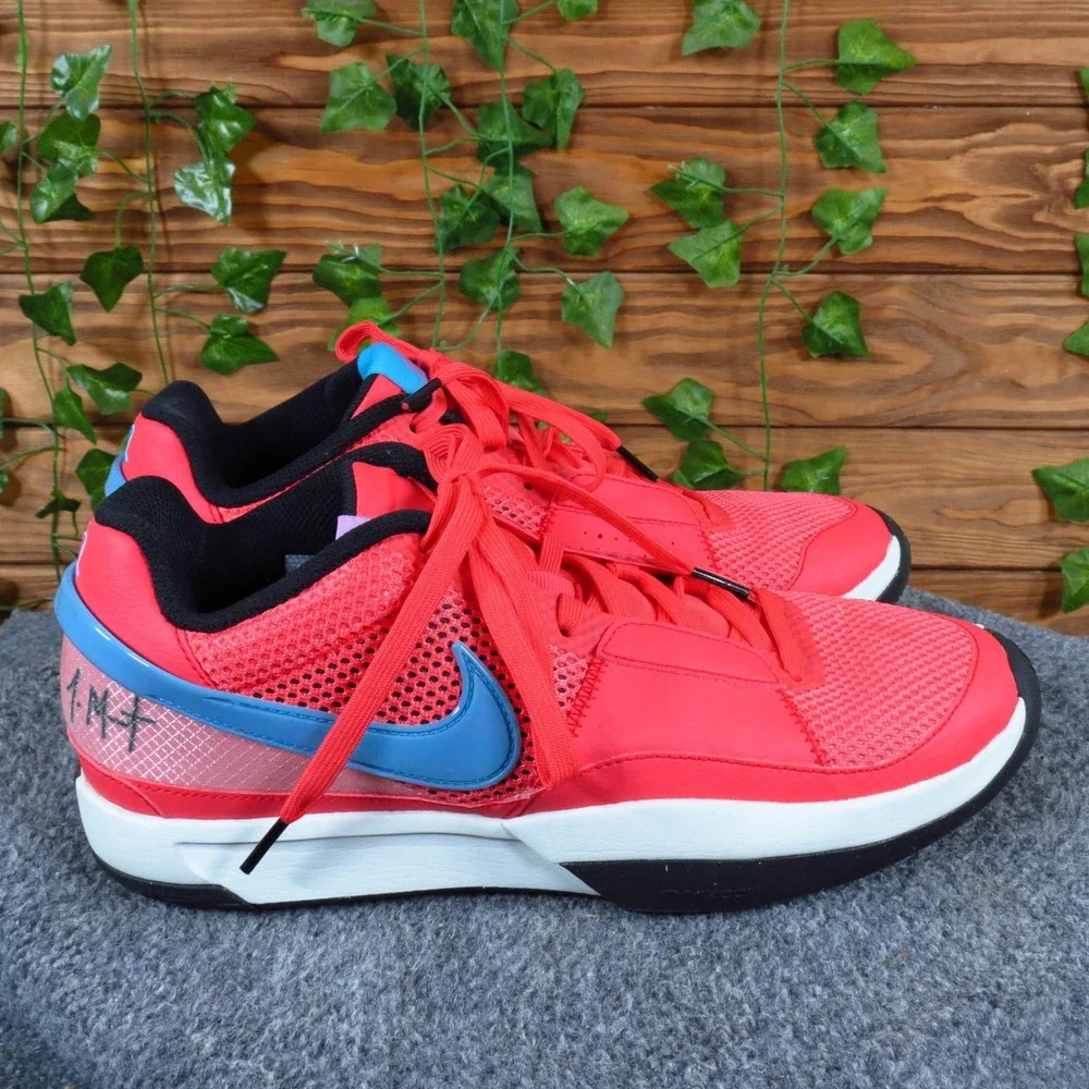 Nike Ja 1 Fuel Ember Glow Mens Basketball Shoes Size 10 Athletic Ember Glow Red